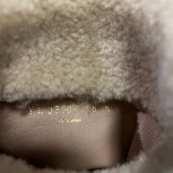 STUART WEIZTMAN Black Suede and Cream Shearling 2 -Way Apres Ski Boots Sz 8 - Picture 5 of 6